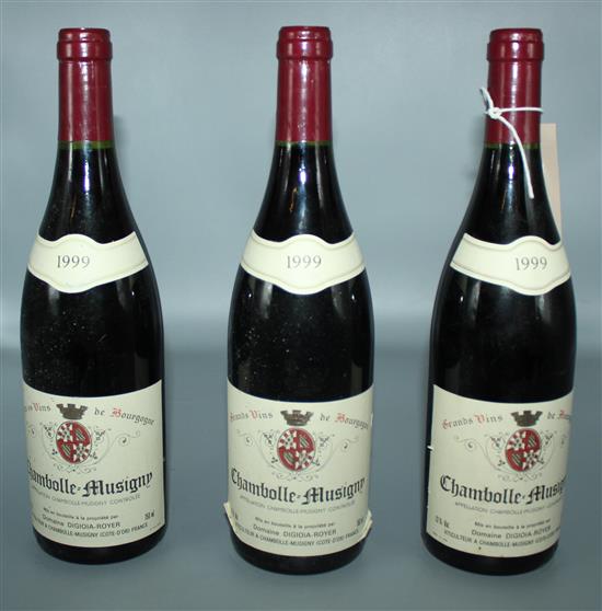 3 bottles 1999 Chambale Musigny